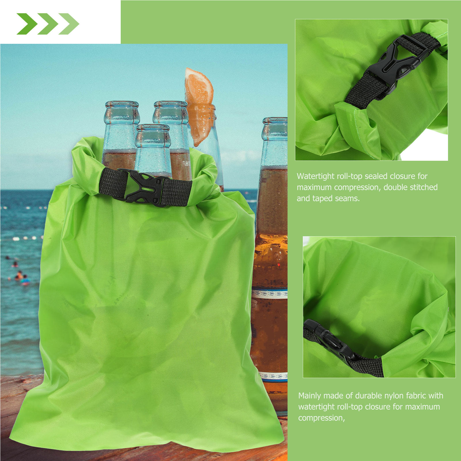 3Pcs Outdoor Waterproof Dry Ba - đánh giá và giá Fishing Kayak Storage Bag
